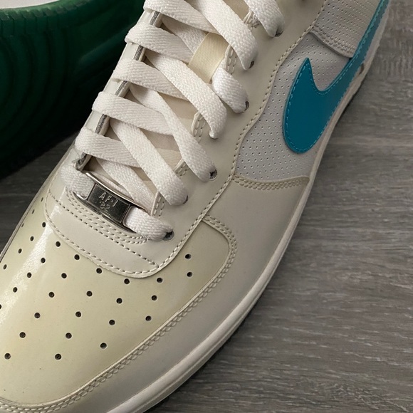 Off white , cream , blue , Green AF1 Low - Picture 3 of 15